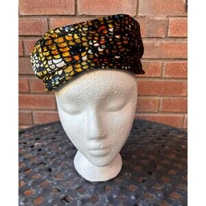 Alyce Andre Vintage Multicolor Velvet Hat 1960s
